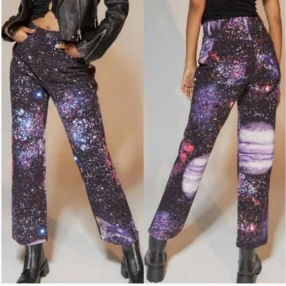 BDG Denim - BDG Urban Outfitters Cowboy Jeans, Size 26 Black Cosmic Space EUC!